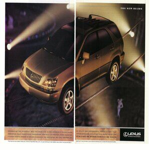 1998 Lexus RX 300 Vintage Print Ad/Poster The Relentless Pursuit Of Perfection